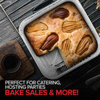 Stock Your Home 8x8 Foil Pans (10 Pack) 8 Inch Square Aluminum Pans - Foil Pans - Disposable Food Containers Great for Baking Cake, Cooking, Heating, Storing, Prepping Food