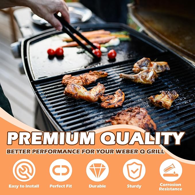 80462 Igniter Kit Replacement for Weber Q100/Q200 Gas Grill Parts, Push Button Ignitor for Weber Q1000/Q2000 Grills Gas Flame Starter, Igniter Assembly Replacement Kit for Weber Q120/Q220
