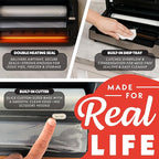 Premium Vacuum Sealer Machine for Food Storage – Dual Pressure Modes, Wet/Dry Sealing, Built-in Cutter & Bag Storage, Canister & Marinate Functions, Pulse Vacuum Control – Stainless Steel