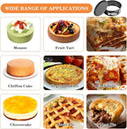 8 Pcs 4.8 Inch Springform Pans, Mini Round Cheesecake Pans with Removable Bottom, Steel Nonstick Cake Pans for Baking, Pizzas and Quiches