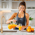 SMIRLY 64 oz Mason Jar Pitcher,Glass Pitcher with Wide Mouth,Water Jug with Double Leak Proof Lid for Iced Coffee,Hot Water,Breast Milk