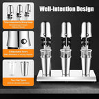 Milkshake Maker Three Head Electric Drink Mixer Commercial Milkshake Blender, 180W Stainless Steel Smoothie Mixer For Making Yogurt, Milk, Cocktails, Smoothies(Three Head,180W)