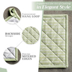 Maison d' Hermine Pot Holders set 100% Cotton Heat Resistant Potholders 8" x 8" Hot Pads with Loop BBQ, Cooking, Baking, Grilling, Kitchen, Handling Hot Pans Spring/Summer (Pack of 2, Paradise Island)