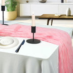 12 Pack Rose Gold Cheesecloth Table Runner 10ft Boho Gauze Cheese Cloth Table Runner Rustic Sheer Runner 120 inch Long for Christmas Wedding Bridal Baby Shower Birthday Table Decorations