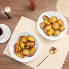 Round Au Gratin Baking Dishes 33 oz, Set of 2, Porcelain Baking pan Oven Safe, Roasting Lasagna Pans, for Casserole Dish, Pie Plate, Baking, Small Plates, Au Gratin 8.7 Inch