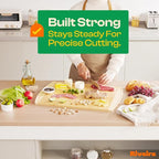 Riveira Two Tone Bamboo Wood Cutting Board – Gourmet Bamboo Grandeur: 24 x 18 Wooden Cutting Board – Wooden Cutting Boards For Kitchen Decorative – Innovative Juice Grooves Wooden Chopping Board