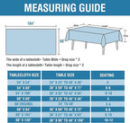 H.VERSAILTEX Linen Textured Table Cloths 60 x 104 Inch Premium Solid Tablecloth Spill-Proof Waterproof Table Cover for Dining Buffet Feature Extra Soft and Thick Fabric Wrinkle Free, Grey