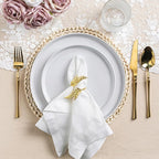 AmorArc Ceramic Dinnerware Set for 8 | Speckled Stoneware Plates and Bowls with Rustic Terracotta Underside| Scratch Resistant,Dishwasher & Microwave Safe Dishes Sets- 24pcs White