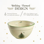 Spode Christmas Tree Mixing Bowl with Spout, 2-Quart Batter Bowl with Pour Spout, Measures 9-Inches, Holiday Serving Dishes, Dishwasher and Microwave Safe