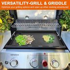 6788 Full-Size Griddle for Weber Genesis II 300 Series Grills E-310 E-315 E-325s E-330 E-335 S-310 S-335 LX S/E-340, Flat Top Griddle for Weber Genesis 2022 Series