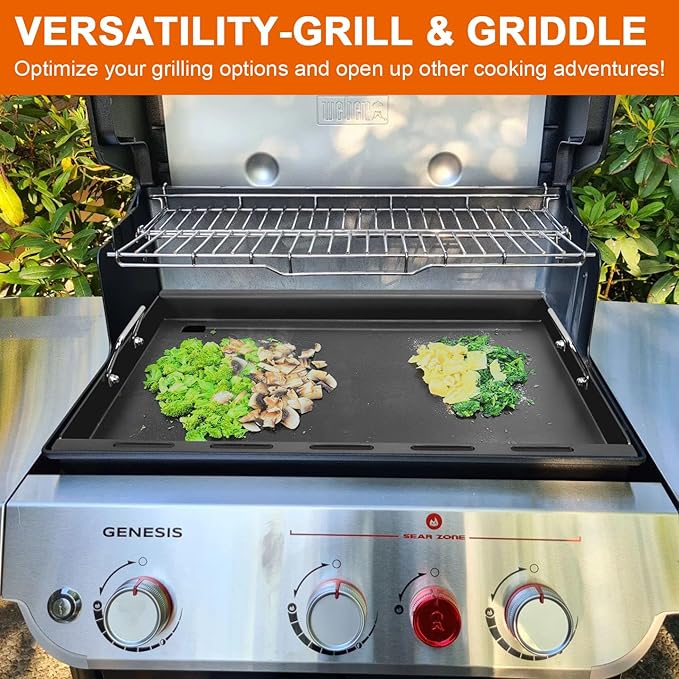 6788 Full-Size Griddle for Weber Genesis II 300 Series Grills E-310 E-315 E-325s E-330 E-335 S-310 S-335 LX S/E-340, Flat Top Griddle for Weber Genesis 2022 Series