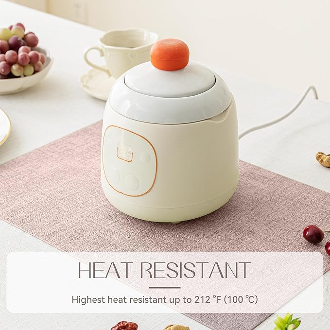 Romanstile Vinyl Placemats Set of 12-12 X 18 Inch - Heat Resistant Place Mats 100% Waterproof Oilproof Wipeable Reversible Faux Leather Table Mats for Kitchen/Dining/Party/Outdoor, Pink