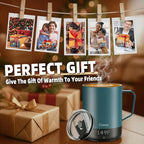 Magnetic Charging Rechargeable Self Heating Coffee Mug, Fast Heating & High Temperature 14Oz APP-Controlled Smart Coffee Cup Warmer, 120 Mins -Hot Up to 149℉ Smart Mug Warmer, Gifts for Women and Men
