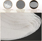 uxcell 15pcs Silicone Steamer Liners, 9.5" Bamboo Steamer Liner Non-Stick Silicone Air Fryer Steamer Liners for Buns Dumplings Pastry Baking White