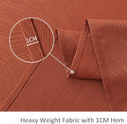 maxmill Jacquard Table Cloth Swirl Pattern Spillproof Wrinkle Resistant Halloween Decorative Fabric Tabletop Soft Dining Tablecloth for Fall Harvest Thanksgiving Dinner, Rectangle 52 x 70 Inch Rust