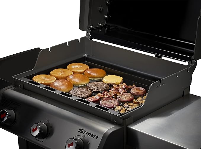 Weber Rust-Resistant Outdoor Griddle Insert for Searwood and Large Spirit Series Grills, Full-Size