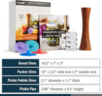 Masontops Complete Mason Jar Fermentation Kit - Easy Small/Regular Mouth Jars Vegetable Fermenting Set - DIY Equipment Essentials