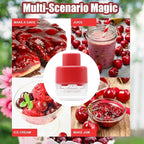 PCTC Cherry Pitter Tool - Pit Remover for Cherries, Multi-Functional Fruit & Vegetable Tool, Quick Release Remove 7 Cherry Pits at Once, Kitchen Gadget for Easy Prep (Red)