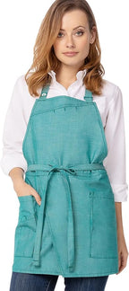Chef Works Unisex Medford Short Bib Apron