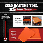 KITCHEN PERFECTION 28" Premium Silicone Griddle Cover Mat for Blackstone Griddle 28 Inch - Hermetic Protection from Rust & Debris All Year, Fits All Blackstone 28 Inch Models - Food Grade Silicone