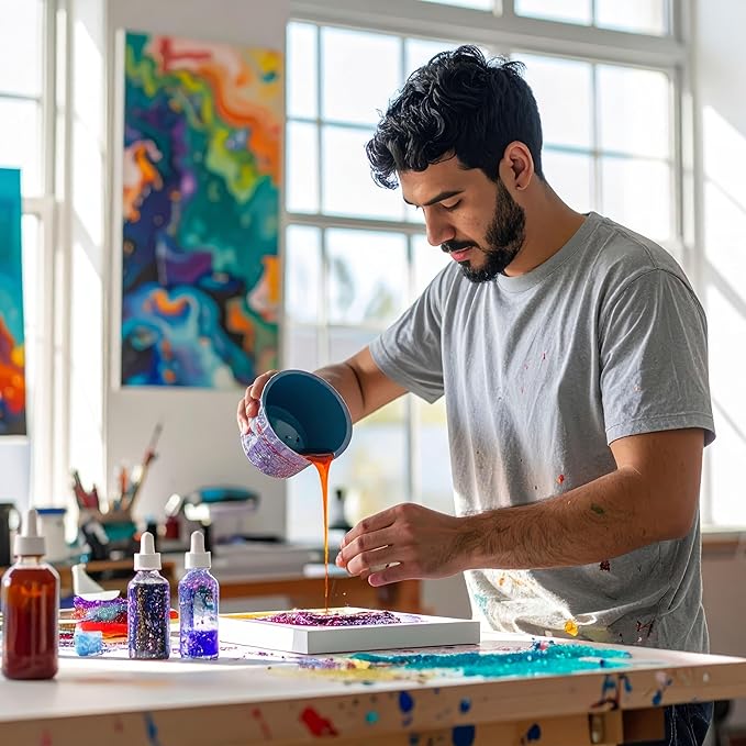 Custom Shop Paint Mixing Cups, 64-Ounce (36 Pack) - Plastic Measuring Cups for Liquids, Automotive Painting, Epoxy Resin, Acrylic Arts, Crafts, Disposable or Reusable, Graduated, Mixing Ratios