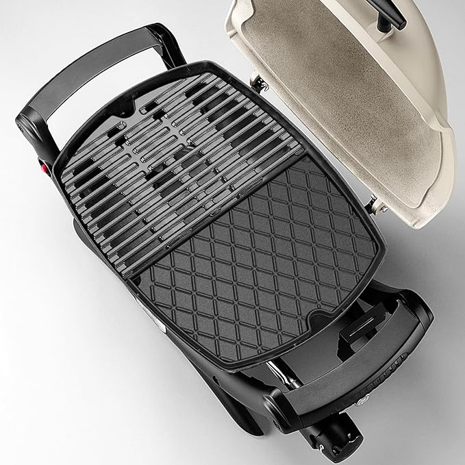 Stanbroil Cast Iron Cooking Griddle Replacement for Weber Q100 and Q1000 Series Grills, Replacement for Weber 6558
