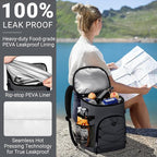 Cooler Backpack, Lightweight and Soft Backpack Cooler for Men Women, Insulated Lunch Bag for Camping Traveling Hiking