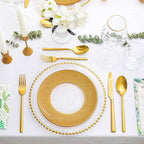 KINGSTONE Gold Silverware Set, 20-Piece Forged Flatware Set Cutlery Set Premium Stainless Steel, Service for 4, for Kitchen, Home, Wedding, Party, Mirror Polished and Dishwasher Safe