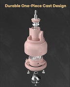 Cocinare ESSENCE GO B38 Ultra Manual Coffee Grinder – with Carrying Case Hand Grinder Capacity 30g, GhostEdge Ultra Burr & 80 Grind Settings, Perfect for Pour-over, Espresso, Cold Brew (Pink)