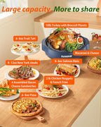 Nuwave Oven Pro Plus Air Fryer, Infra-Red Countertop, 2025 Advanced Convection, No Defrosting or Preheating, Cook Fresh or Frozen, Durable Power Dome, 100 Presets & 50 Memory, PFAS Free, Dark Blue