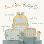 Bentgo Kids Lunch Bag (Whimsy & Wonder Collection) - Durable, Double-Insulated Lunch Bag for Kids 3+; Holds Lunch Box/Water Bottle/Snacks; Water-Resistant Fabric & Zip Pockets (Wavy)