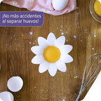 Peleg Design Daisy Plastic Egg Separator, Egg White Yolk Divider Kitchen Gadgets Baking Tools Egg Extractor, Cute Flower Design