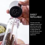 Cole & Mason Derwent Salt and Pepper Grinder Set - Refillable Salt & Pepper Grinder Set with Gourmet Precision Mechanisms - Kitchen Accessories for Cooking - Gift Set, Iron Grey