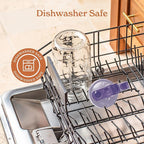 SMIRLY 64 oz Mason Jar Pitcher,Glass Pitcher with Wide Mouth,Water Jug with Double Leak Proof Lid for Iced Coffee,Hot Water,Breast Milk