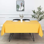sancua Square Tablecloth - 60 x 60 Inch - Stain and Wrinkle Resistant Washable Polyester Table Cloth, Decorative Fabric Table Cover for Dining Tables, Buffet Parties and Camping, Yellow