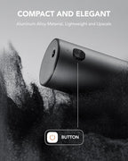 FORLIM 2-Speed Electric Salt And Pepper Grinder Set, External Rotation To Adjust Coarseness, Rechargeable Aluminum Alloy Pepper Mill With Base, One-Button Automatic Grinding, Washable Container