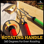 Smores Sticks For Fire Pit - Marshmallow Roasting Sticks For Campfire, Rotating Smore Sticks Set of 6 - Safe, Fun Telescoping Multicolored 34 Inch Hot Dog Sticks - SUMPRI Long Camping Skewers