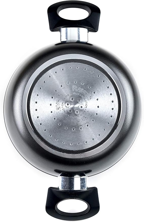 RAVELLI Italia Linea 85 Non Stick Induction Stock Pot, 5 Quart