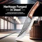 Chef Knife - Perfect Kitchen Knive for Cooking, Chopping. Japanese Steel Knife for Home, BBQ. For Balance & Control, 6.3 Inch