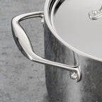 Tramontina Signature Tri-Ply Clad Stainless Steel 3-Quart Saute Pan with Lid, Induction-Ready Cooking Pan, Dishwasher-Safe, NSF-Certified, Made in Brazil