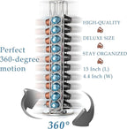 Mixpresso Espresso Machine Bundle with Nespresso Compatible Capsules, Italian Roasted Coffee and Capsule Spinning Carousel Holder - Compact Home Coffee Set, One-Touch Operation