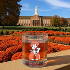 Greenline Goods – Oklahoma State University Cowboys College Whiskey Glasses (Set of 2), 10 oz – Full-Color Logo + Campus Map
