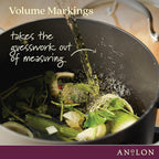 Anolon Advanced Home Hard-Anodized Nonstick Wide Stock Pot/Stockpot (7.5-Quart, Moonstone)