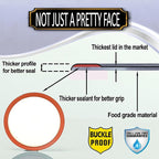 Supa Ant Thickest Canning Lids Regular Mouth (50 Pcs.) Food Grade Tin Can Lids for Canned Food - Buckle Proof & Rust Proof Lid for Canning Kit for Regular Mouth Mason Jars (Ceramic) Canning Supplies