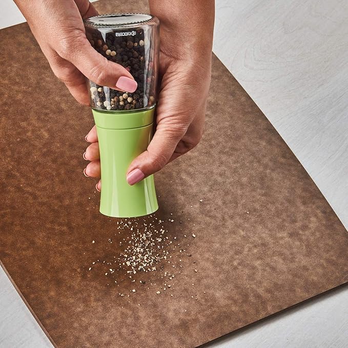 Kyocera Advanced Ceramics Pepper, Salt, Seed and Spice Mill with Adjustable Advanced Ceramic Grinder, The Everything Mill-Apple Green