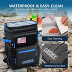 Large Backpack Cooler 36 Can Cooler Backpack with 2 Insulated Compartments Leak Proof Waterproof Travel Backpack, Camping Beach Picnic Lunch Thermal Bag for Women and Men
