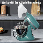 Counte Flour Funnel for Kitchen Aid Mixer,New Flour Funnel-Stand Mixer for Kitchen Aid Artisan Ksm150 5-Quart Tilt-Head Stand Mixer,for Egg Liquid and Both Flour,Enables Guided Pouring (White)