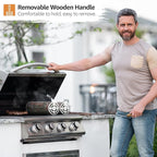 Sorbus Grill Basket - Stainless Steel Large Folding Barbecue Grilling Basket with Handle, Portable BBQ Accessories for Fish, Shrimp, Vegetables, Grilling Accessories, Gifts for Outdoor Cooking Camping (Round 2 Pack)