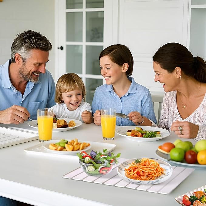 Stone Drying Mat for Kitchen Counter, Diatomaceous Earth Mats, Dish Drying Mat 24"×16", Foldable Water Absorbing Stone Dish Mat for Utensils, Pots and Bottles