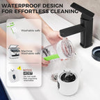 Portable Blender, Anti-Jamming 300 Watt for Shakes and Smoothies, 24oz Travel Blender USB Rechargeable, BPA Free Sporty bottle with a Travel Lid. (Black Base Grey Lid) (White Base Green Lid)